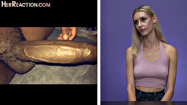 Watch these tattooed amateurs watch porn and give their own personal grades on big black cocks