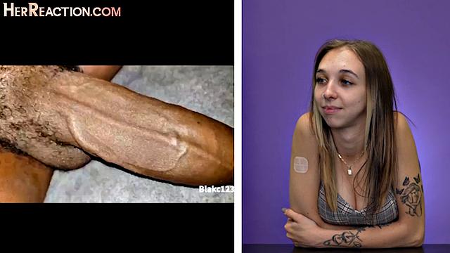 Watch these tattooed amateurs watch porn and give their own personal grades on big black cocks
