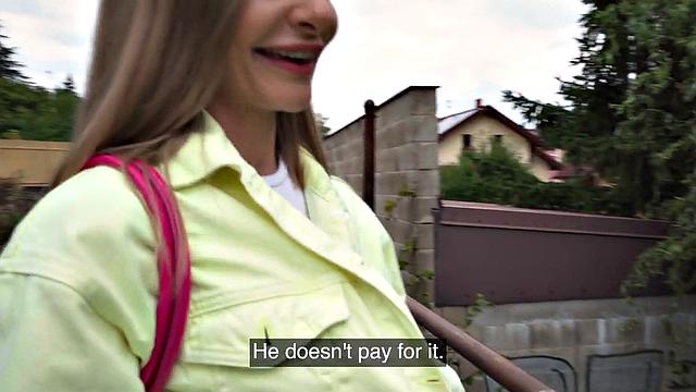 Cute euro 21yo deepthroating in POV before fuck