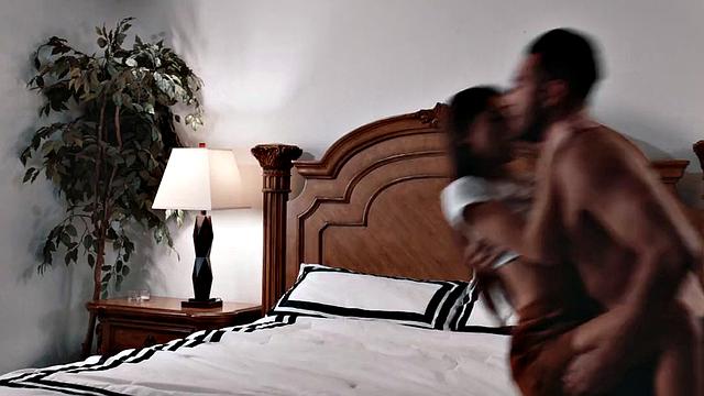 Big beauty blowing bf before riding cock in couple