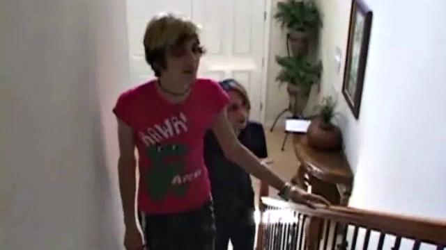 Goth twink Videl follows emo twink, Ashton Gore, back to his house. They talk a bit and starts ucking on each other's dick. Videl then fucks his punk rock buddy in the ass. The chemistry is so hot, the boys cum in unison.