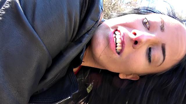 Horny art student swallows cum