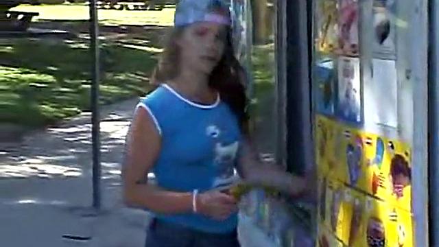 Little April Outdoors chugs a popsicle in her homemade video