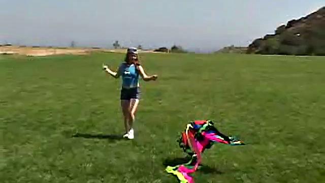 Little April Outdoors chugs a popsicle in her homemade video