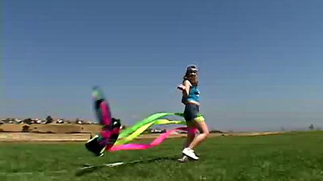 Little April Outdoors chugs a popsicle in her homemade video