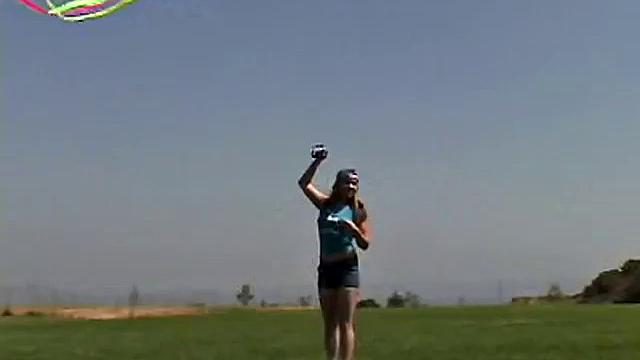 Little April Outdoors chugs a popsicle in her homemade video