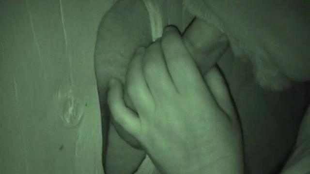 Most of the time, guys hitting the glory hole are into blowing their load fast and then they're out of there. Auntie Bob got a quick glimpse of him, on his way into the public rest room.