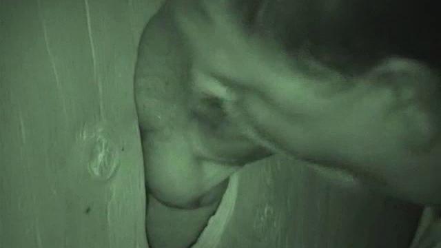 Most of the time, guys hitting the glory hole are into blowing their load fast and then they're out of there. Auntie Bob got a quick glimpse of him, on his way into the public rest room.