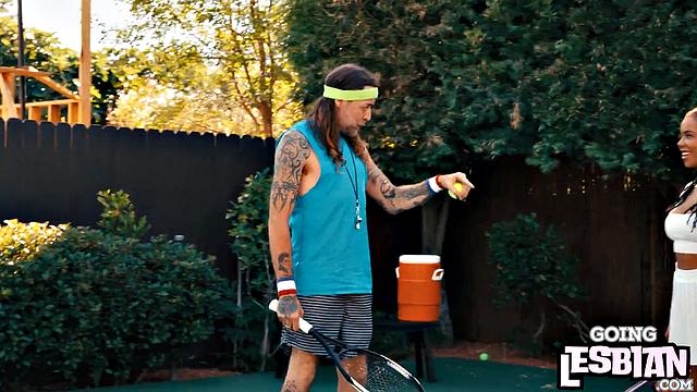 Ebony lez babes eating each other