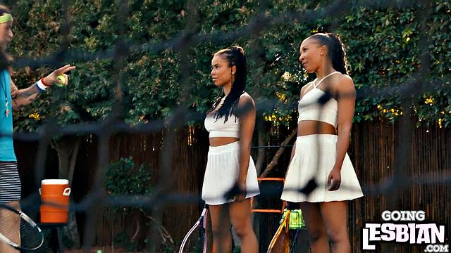 Ebony lez babes eating each other