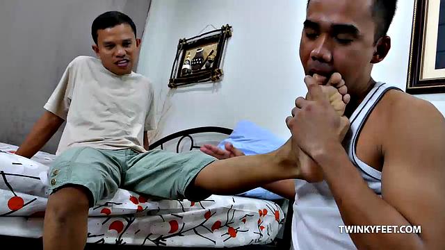 JR and Alex Into Foot Sex