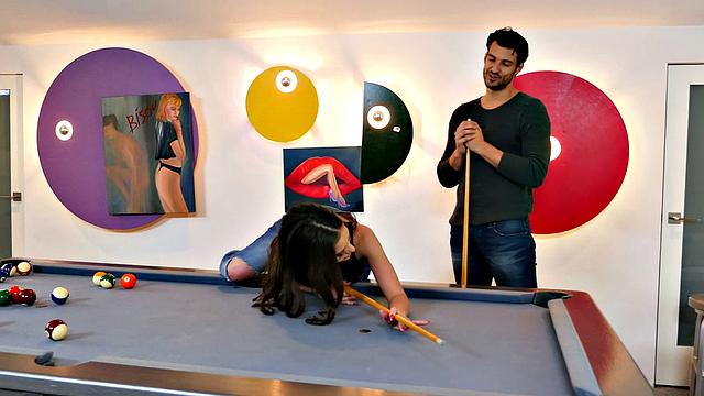 Young babe gets off with jeans & doggystyle in a wrecking room