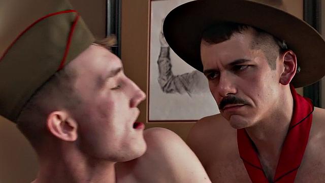 Barebacking gaydaddy fucks office twink in tiny ass