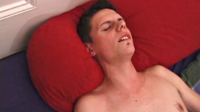 Billy Bowers and Kent Stryker hook up for some action. Stripped, Kent stands and Billy starts sucking his dick. Kent leans back against the wall for support, then briefly drops to his knees to suck on Billy's still soft cock.