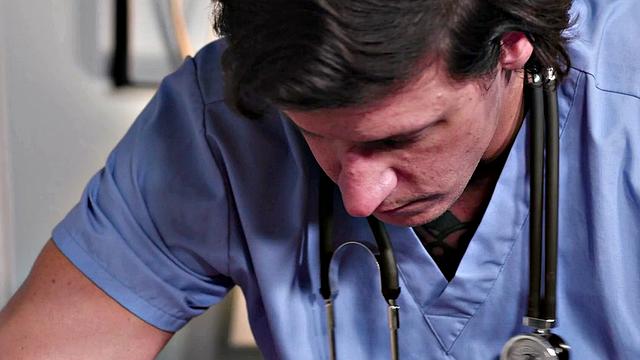 HETEROFLEXIBLE - Joseph Castlian Is Almost Caught Having His Ass Eaten By Nurse Dalton Riley