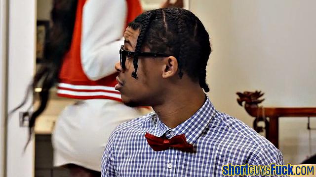 Stunning ebony cockbouncing on BBC