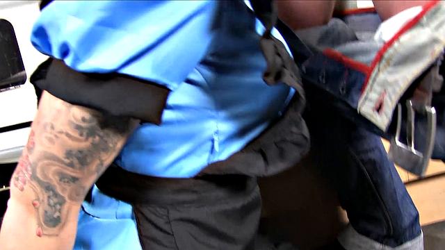 Ball Gagged Cutie Adreena Gets A Facial