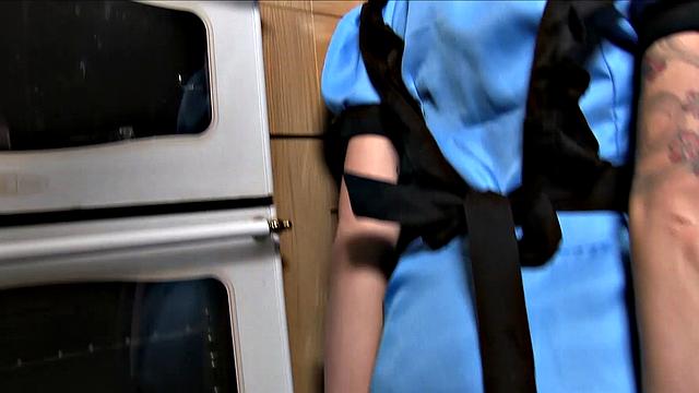 Ball Gagged Cutie Adreena Gets A Facial