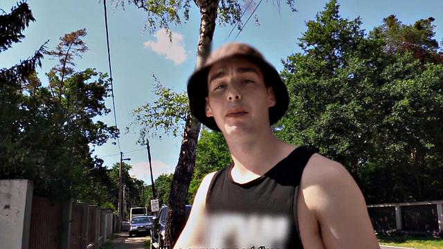 Cockriding gay fucked by big white dick in anal