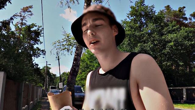 Cockriding gay fucked by big white dick in anal