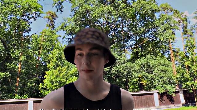 Cockriding gay fucked by big white dick in anal