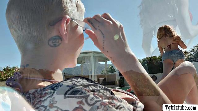 Got my pussy licked and fucked by pool cleaner