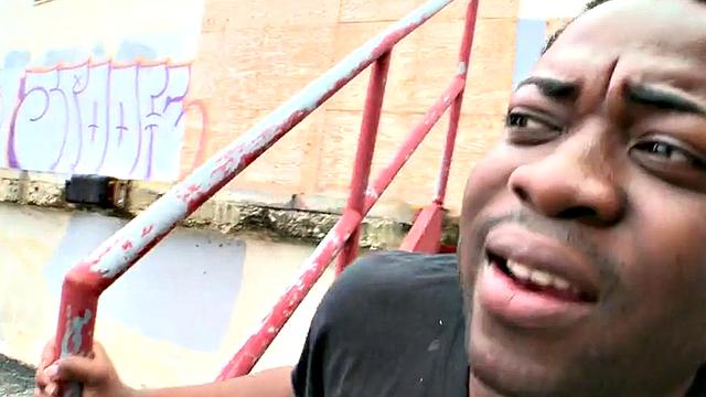 Big Nubian stud pulled and fucked outdoors in public place