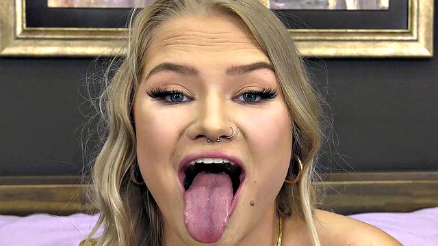 All Natural Petite Blonde Harley King Fucks Shaved Pussy With Dildo