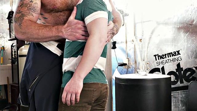 Tiny gay barebacked by massive hairy after rimjob