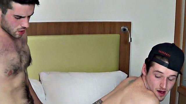 Inked and pierced stud enjoys breeding by BF at home