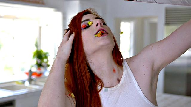 Redhead Chick Craves Man Milk