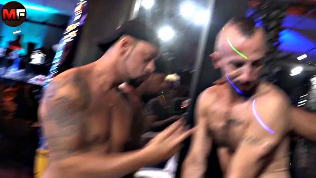 Interracial threesome with 2 black cocks vs a greedy white ass - The fucking fitting room