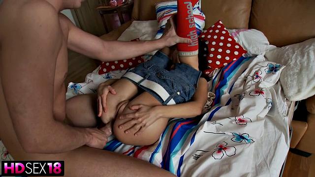 Super hot chick with big tits gets real fucked