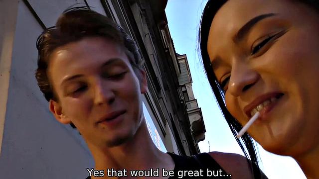 HUNT4K. Need for money motivates sweetheart to have affair with stranger