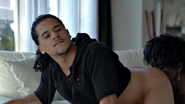 BBC gay fucks perverted stud in tight asshole