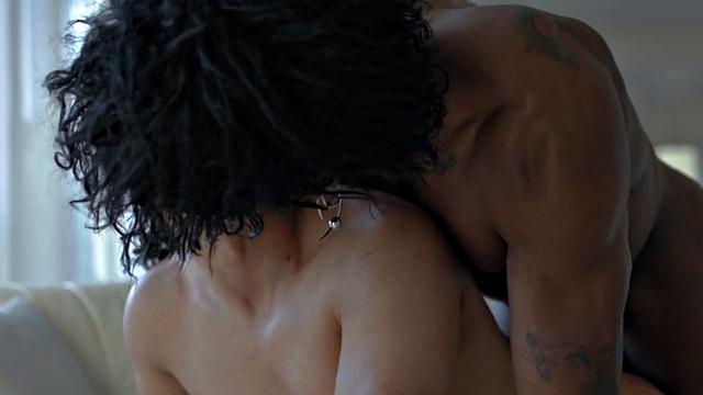 BBC gay fucks perverted stud in tight asshole