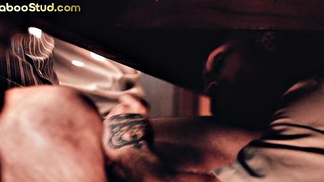 Taboo stepbrothers fuck in orgy with DILF