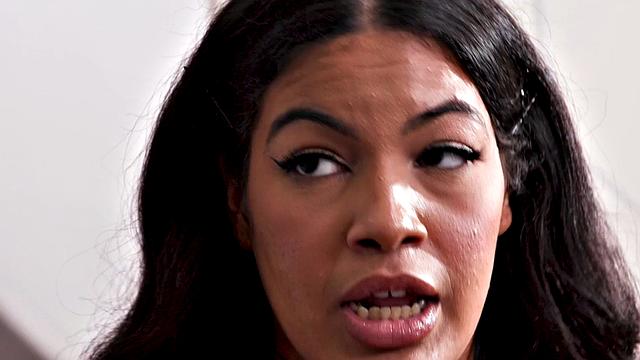 Hairy babe interracially rammed