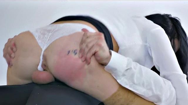 Naughty office babe loves riding hard dick after work