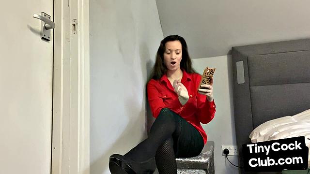 SPH domina humiliates pathetic cocks from her phone