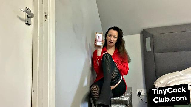 SPH domina humiliates pathetic cocks from her phone