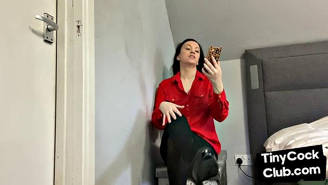 SPH domina humiliates pathetic cocks from her phone
