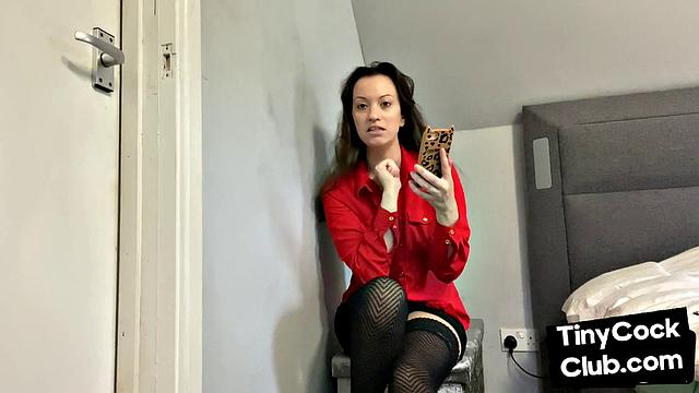 SPH domina humiliates pathetic cocks from her phone
