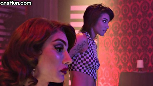 Pussylicking Trans MILF pounding GF in hot affair