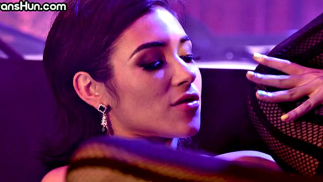 Pussylicking Trans MILF pounding GF in hot affair