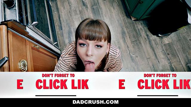 Stepdad's Sausage With Her Eggs