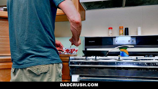 Stepdad's Sausage With Her Eggs