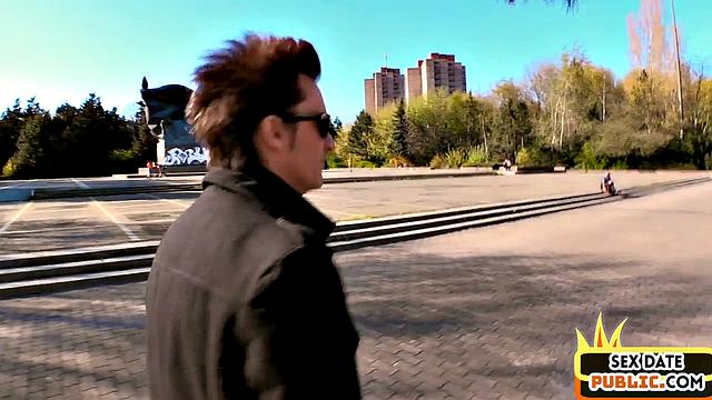 Pulled redhead gets doggystyled