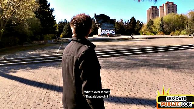 Pulled redhead gets doggystyled