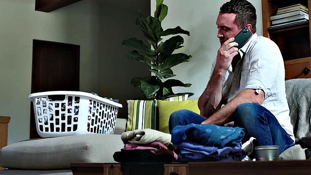 Taboo stepdad bareback fucks stepson's asshole while alone